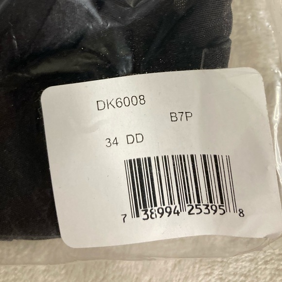 NWT DKNY black Sheers Strapless Bodysuit - Picture 5 of 6